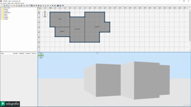 Kurs wizualizacja mieszkania w Sweet Home 3d – Screenshot 3