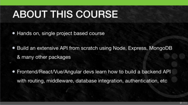 Node.js API Masterclass With Express & MongoDB – Screenshot 1