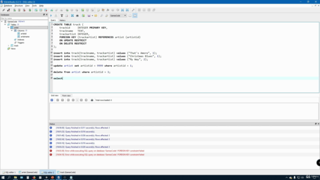 Banco de dados SQLite com Unity – Screenshot 1