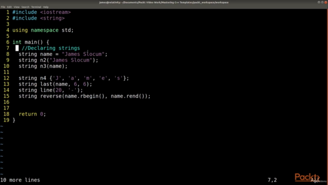 C++ Standard Template Library in Practice – Screenshot 1