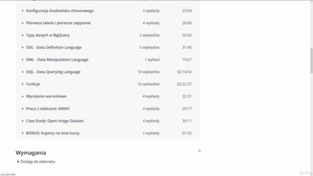 Big Data: Analiza danych przy użyciu SQL oraz BigQuery – Screenshot 3