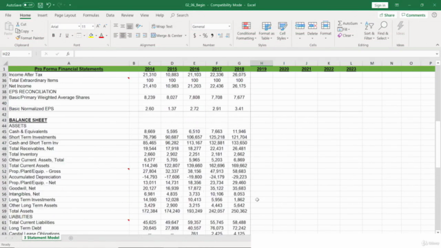 Fundamentals of Financial Modeling – Screenshot 1