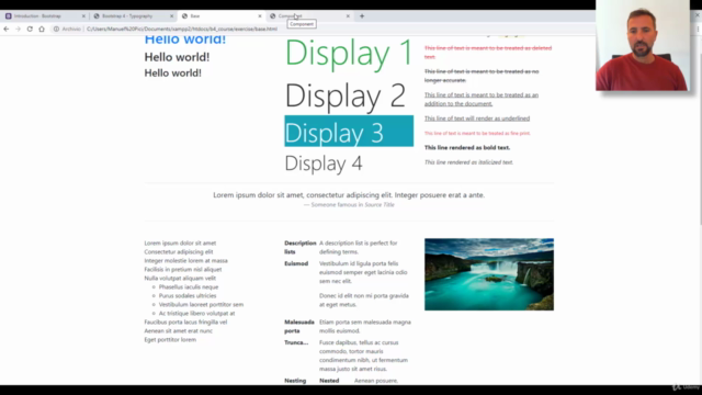 Impara ad utilizzare Bootstrap 4 per sviluppare un sito web – Screenshot 4