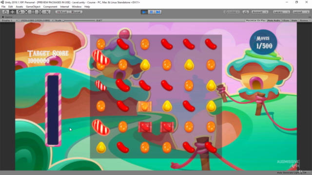Lets code C# : Candy Crush in Unity – Screenshot 2