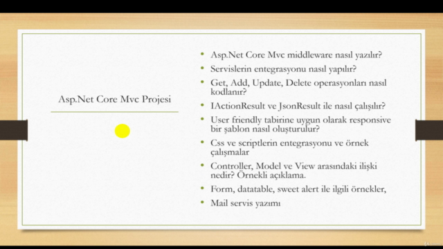 .Net Core Katmanlı Mimari ile Asp.Net Core Proje Geliştirme – Screenshot 4