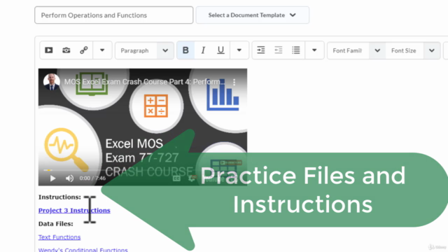 Excel 2016 (MOS) 77-727 Exam โ Screenshot 3
