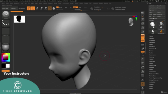 Zbrush Character Modeling and Sculpting: Zbrush Course – Screenshot 2
