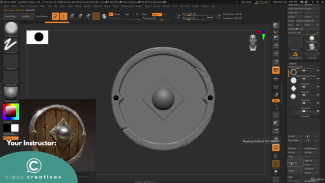 Zbrush Character Modeling and Sculpting: Zbrush Course – Screenshot 4