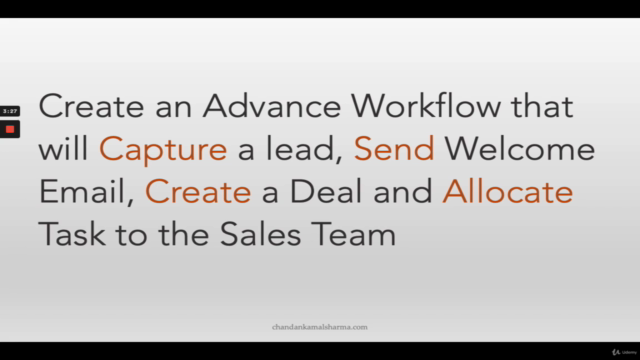 HubSpot CRM (Pro) : Create Sales & Mkt. Automation Workflow – Screenshot 3