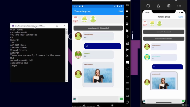 Xamarin Forms: Crea un aplicación de Chat en tiempo real – Screenshot 3