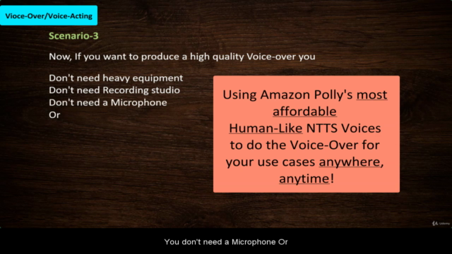 Voice-Over/Voice Acting happens Automatically - Amazon Polly – Screenshot 2