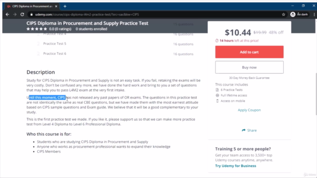 UPDATED CIPS Level 4 Diploma - Defining Business Needs L4M2 – Screenshot 2