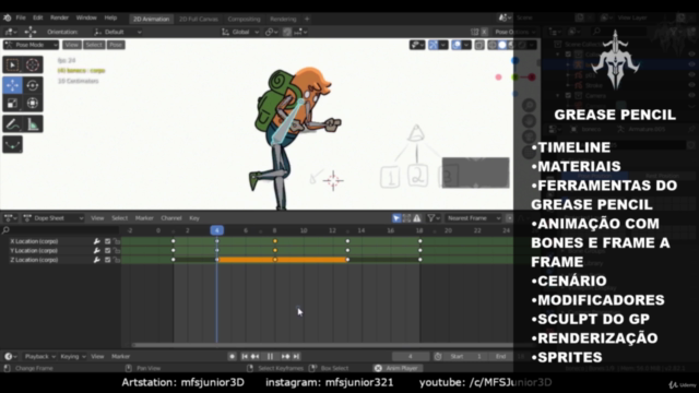 Blender 2.80 + e Krita para jogos e animação – Screenshot 1