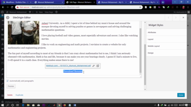 WordPress Portfolio - A Complete Fast Track Course – Screenshot 2