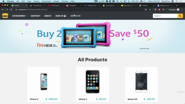 Build Ecommerce Website to Master Django and Python – Screenshot 2