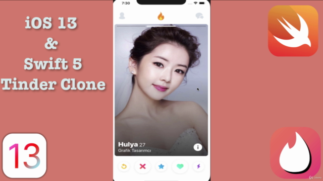 iOS 14 Instagram ve Tinder Uygulamasını Geliştirin – Screenshot 2