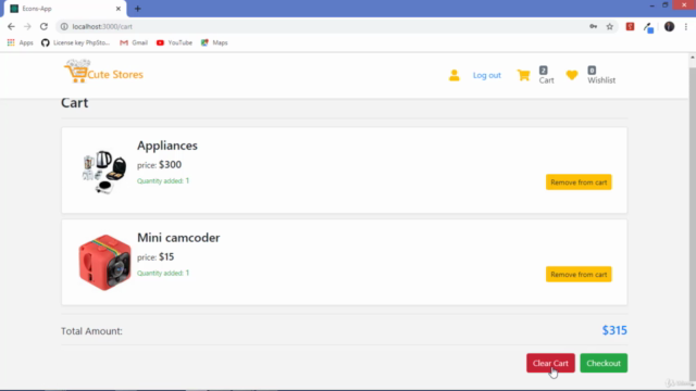 Build Ecommerce site from scratch using React,Node&Bootstrap – Screenshot 4