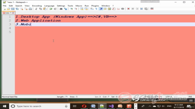 Arabic C# 2019 Full Course From Scratch – Screenshot 3