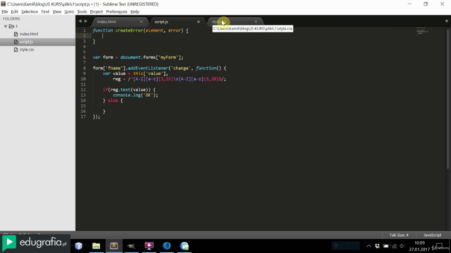 Kurs JavaScript ES6 od podstaw – Screenshot 2