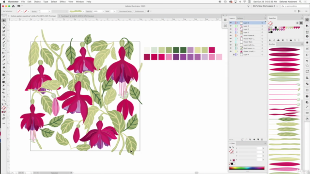 Extraordinary Illustrator Brushes for Pattern Design & ATD – Screenshot 2