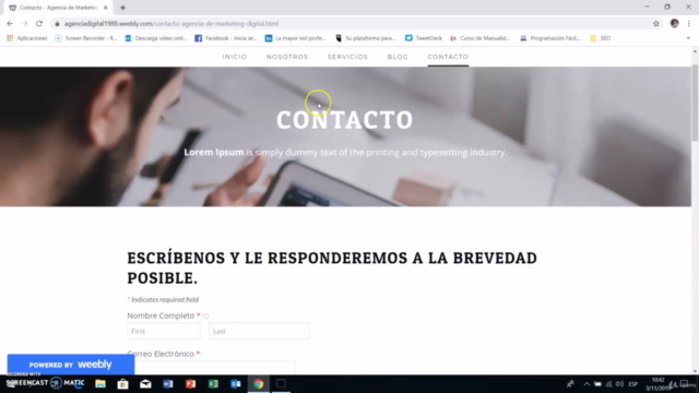 Curso Weebly 2025: Cómo Crear Una Página Web Desde Cero – Screenshot 3