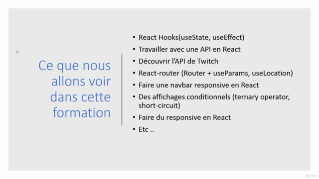 [MAJ en cours] Cloner Twitch avec React – Screenshot 1