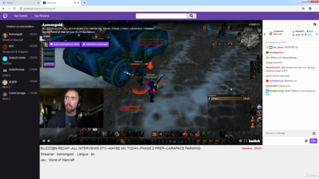 [MAJ en cours] Cloner Twitch avec React – Screenshot 4