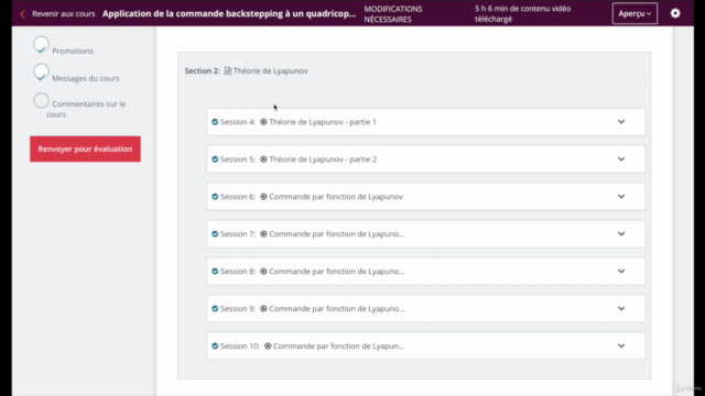 Application de la commande backstepping à un quadricoptère – Screenshot 1