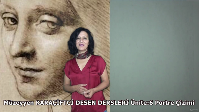 KARAKALEM DESEN DERSLERİ, Ünite:6 Portre Çizimi – Screenshot 1