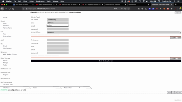 Fullstack GoLang React Insanity Volume 2 – Screenshot 4