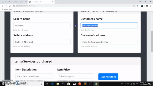 Crea una aplicación web con React, MongoDB, Express y Nodejs – Screenshot 1