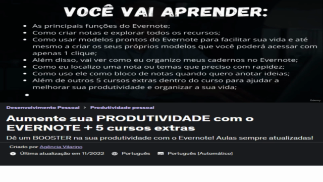 Aumente sua PRODUTIVIDADE com o EVERNOTE + 5 cursos extras – Screenshot 2
