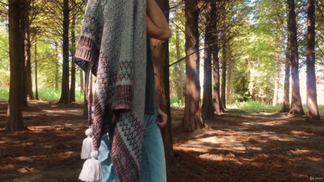Classic Shawls Knitting Tutorial(經典雙披肩英文織圖解析) – Screenshot 3