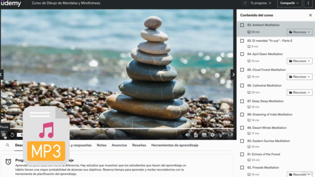 Mindfulness and Mandala Drawing Course (for Beginners) – Screenshot 4