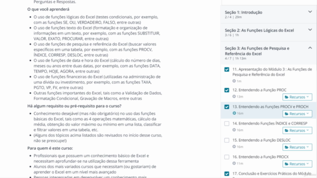 Fórmulas e Funções Essenciais no Excel: Básico ao Avançado – Screenshot 3