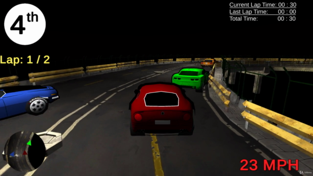 Building a Car Racing Game in Unity using C# – Screenshot 4