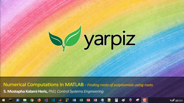 Numerical Computations in MATLAB – Screenshot 1