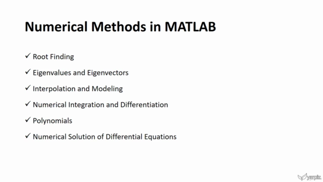 Numerical Computations in MATLAB – Screenshot 3