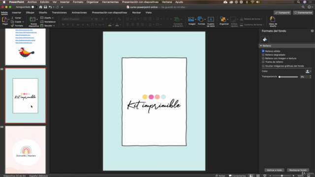 Diseña imprimibles para fiestas temáticas con PowerPoint – Screenshot 3