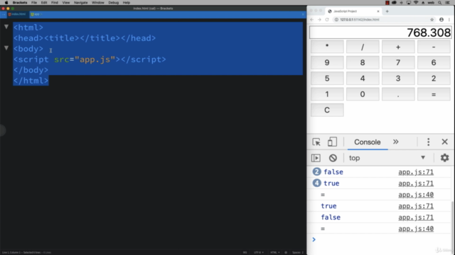 Pure JavaScript Calculator Code ES6 Learn JavaScript - Screenshot_03
