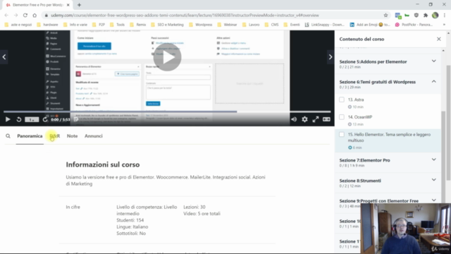 Corso Elementor Free e Pro per Wordpress. 2025 – Screenshot 3