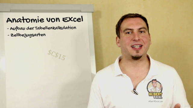 Excel Grundlagen: Die Anatomie von Excel und Zellbezugsarten – Screenshot 1