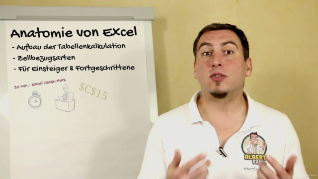 Excel Grundlagen: Die Anatomie von Excel und Zellbezugsarten – Screenshot 2