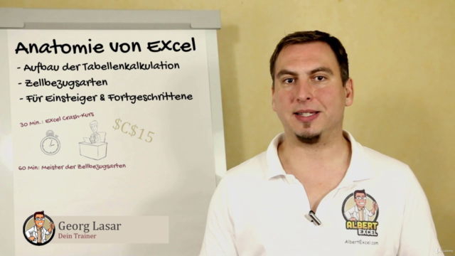 Excel Grundlagen: Die Anatomie von Excel und Zellbezugsarten – Screenshot 4