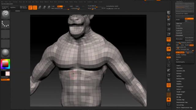 3D Character Creation: Retopologizing For Animation - Zbrush – Screenshot 2
