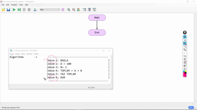 Programlama Giriş Seviye |Akış Şeması&Python İle|250+ Örnek| – Screenshot 3