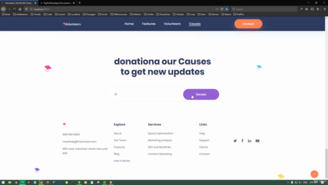 Volunteers - Charity/Fundraising Laravel&Paypal App Theme - Screenshot_03