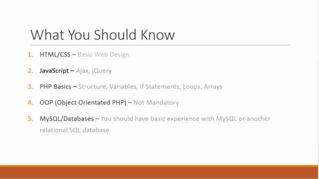 Projects in PHP and MySQL – Screenshot 1