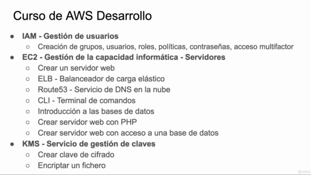 Amazon AWS Desarrollo. Curso de AWS programador certificado – Screenshot 1