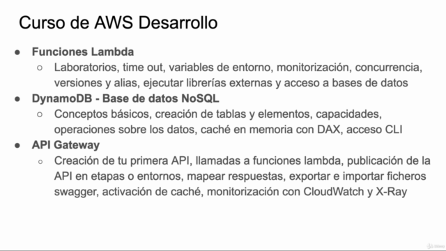 Amazon AWS Desarrollo. Curso de AWS programador certificado – Screenshot 4